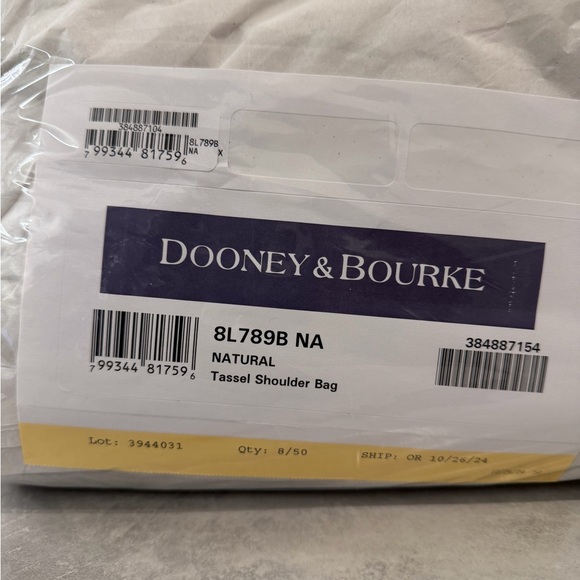 New! Dooney & Bourke Florentine Leather Tassel Shoulder Bag - Picture 11 of 11